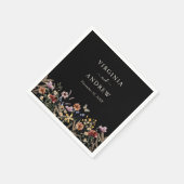 Boho Floral Wedding Napkins Serviette (Ecke)