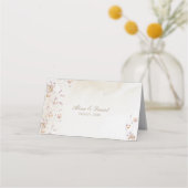 Boho Floral Wedding Platzkarte (Rückseite)