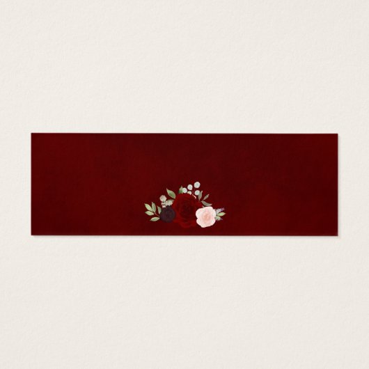 Boho Floral Wedding RSVP Online Card (Rückseite)