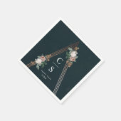 Boho Floral Wedding Serviette (Ecke)