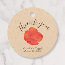 Boho Floral Wedding Vielen Dank Geschenkanhänger