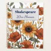 Boho Floral Weekly Planner | Terracotta Tones Planer (Vorderseite)