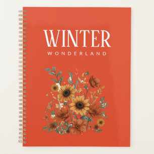 Boho Floral Weekly Planner   Terracotta Tones Planer
