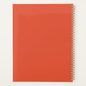 Boho Floral Weekly Planner | Terracotta Tones Planer (Rückseite)