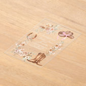 Boho Floral Western Brautparty Acryleinladungen (Ablage )