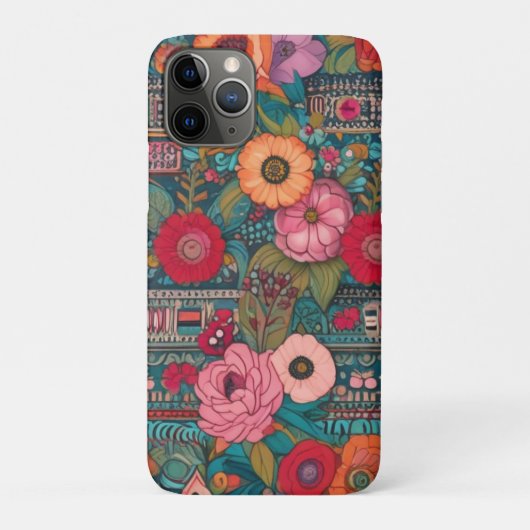 Boho Floral Whimsical Case-Mate iPhone Hülle (Rückseite)