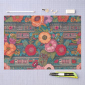 Boho Floral Whimsical Seidenpapier (Handwerk)