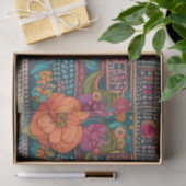 Boho Floral Whimsical Seidenpapier (Geschenk)