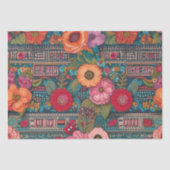 Boho Floral Whimsical Seidenpapier (Vorderseite)