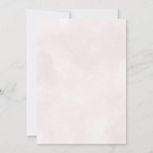 Boho Floral Wild One Girl's First Birthday Einladung (Rückseite)