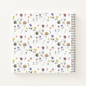 Boho Floral Wildblume | PERSONALISIERT Notizblock (Rückseite)