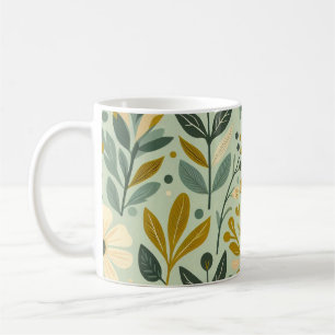 Boho Floral Wildblumen Blume Blue Kaffeetasse