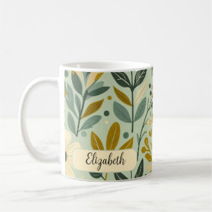 Boho Floral Wildblumen Blume Blue Kaffeetasse