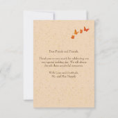 Boho Floral Wildblumen Hochzeit Dankeschön Karten (Rückseite)