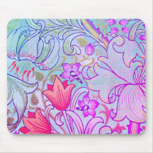 Boho Floral William Morris Vintag Art Mousepad