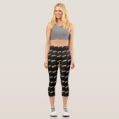 Boho Floral Women Capri Leggings (Vorderseite)