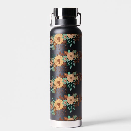 Boho Floral Women Trinkflasche (Rückseite)