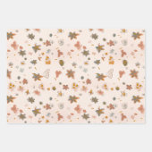 Boho Floral Wrapping Paper Sheets Geschenkpapier Set (Vorderseite 3)