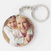 Boho Floral Wreath Best Mimi Ever Foto Schlüsselanhänger (Rückseite)