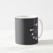 Boho Floral Wreath Sister Ever  Kaffeetasse (VorderseiteRechts)