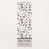 Boho Floral Yoga Mat Yogamatte (Vorderseite)