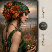 Boho Florale Küstenfrau Dekupage Seidenpapier