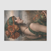 Boho Florale Küstenfrau Dekupage Seidenpapier (Vorderseite)