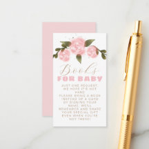 Boho Florale Rosa Hauch Mädchen Dusche Bücher Für