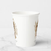 Boho-Florales Babyshower Pappbecher (Rechts)