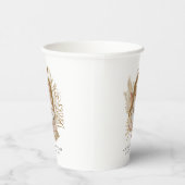 Boho-Florales Babyshower Pappbecher (Rechts)