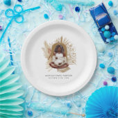 Boho-Florales Babyshower Pappteller (Party)