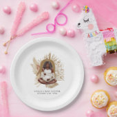 Boho-Florales Babyshower Pappteller (Party)