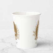 Boho Florals Baby Shower Pappbecher (Links)