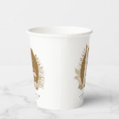 Boho Florals Baby Shower Pappbecher (Rechts)