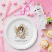 Boho Florals Baby Shower Pappteller (Party)