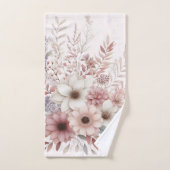 Boho Florals mit Rosa Badhandtuch Set (Handtuch)