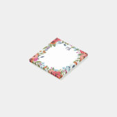 Boho Florals - Monogram Post-it Klebezettel (angewinkelt)