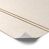 Boho Florals Sitzkarte Poster (Ecke)