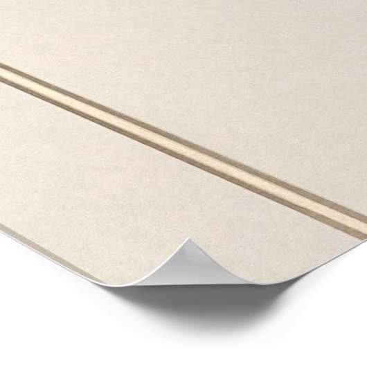 Boho Florals Sitzkarte Poster (Ecke)