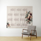 Boho Florals Sitzkarte Wandteppich (Beispiel (Horizontal))