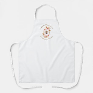 Boho Florist Pink Floral Schürze