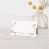 Boho Flower Baby Shower Platzkarte (Rückseite)