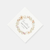 Boho Flower Baby Shower Serviette (Ecke)