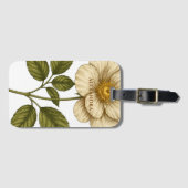 Boho Flower Custom Name Gepäckanhänger (Vorderseite (Horizontal))