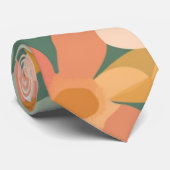 Boho Flower Floral Custom – Elegant Fashion Krawatte (Gerollt)