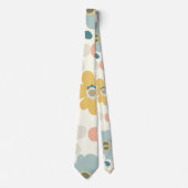 Boho Flower Floral Custom – Elegante Mode Krawatte (Vorderseite)