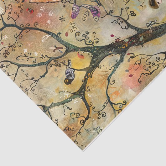 BOHO FLOWER MÄDCHEN DECOUPAGE SEIDENPAPIER (Ausschnitt)