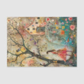 BOHO FLOWER MÄDCHEN DECOUPAGE SEIDENPAPIER (Vorderseite)