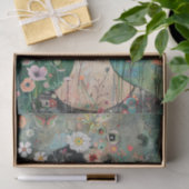 BOHO FLOWER MÄDCHEN DECOUPAGE SEIDENPAPIER (Geschenk)
