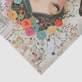 BOHO FLOWER MÄDCHEN DECOUPAGE SEIDENPAPIER (Ausschnitt)